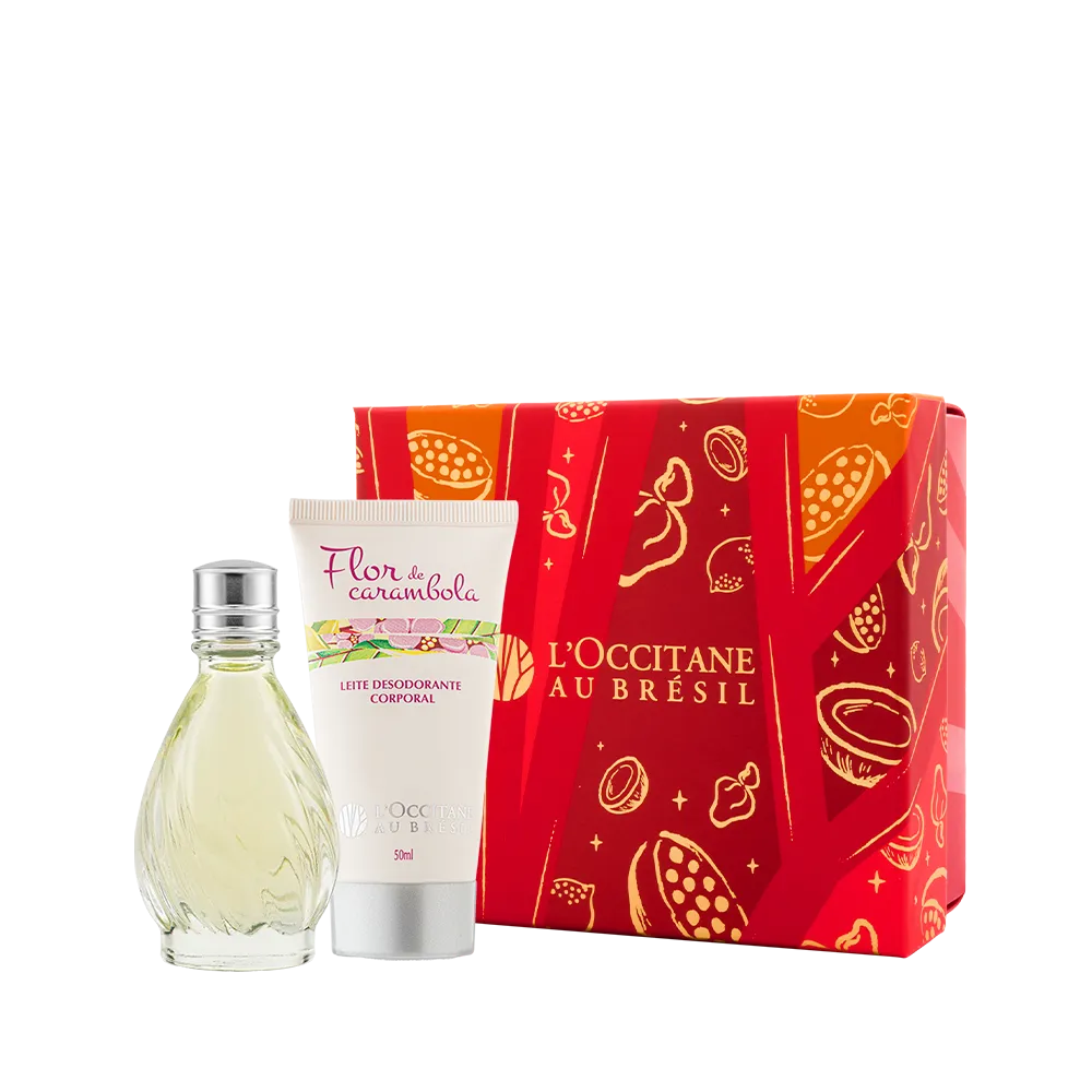 Combo Flor de Carambola: Leite Corporal e Deo Colônia 15ml